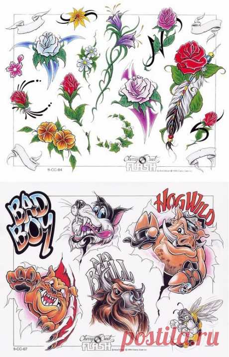 Tatoo Designes - эскизы и трафареты для творчества и рукоделия