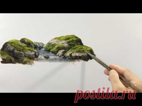 Paint Basic Rocks by Stream