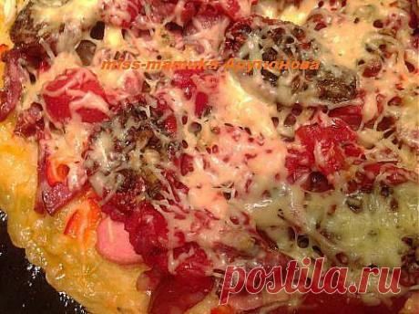 Пицца. Не претендую на классику, но.....это божественно вкусно.!!! | 4vkusa.ru