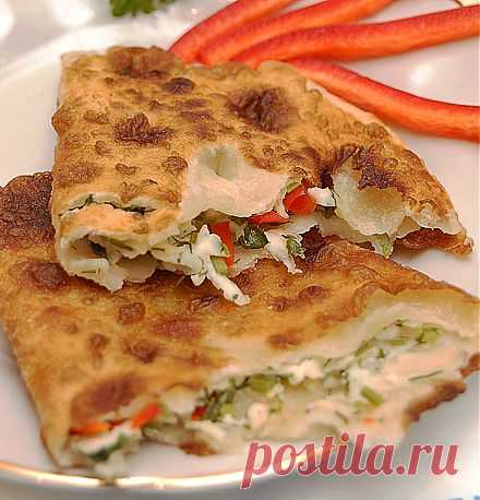 Пресные лепешки с начинкой, пошаговый рецепт с фото. | Вкусно своими руками