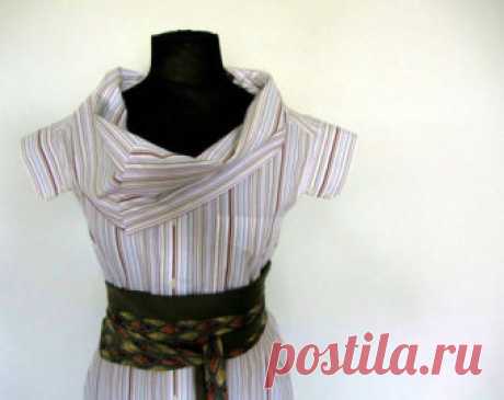 Upcycled Clothing / Tattered Peach Ruffle by GarageCoutureClothes