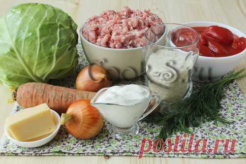 Запеканка с капустой и фаршем в духовке – рецепт с фото