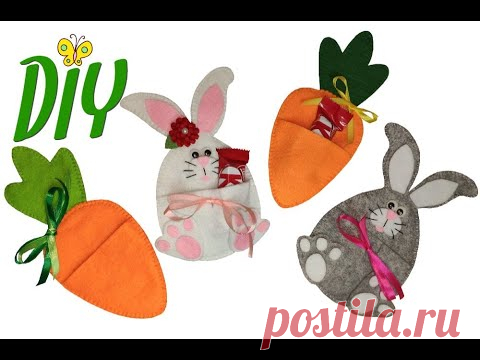 DIY: ПАСХАЛЬНЫЙ ДЕКОР из ФЕТРА/ Идеи для Пасхи / Готовимся к Пасхе
