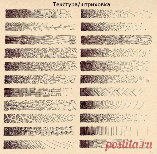 Текстура. Штриховка.