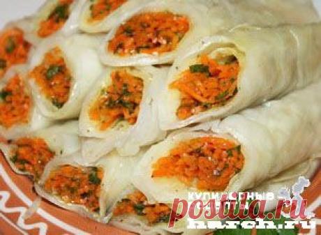 Рулетики из капусты с морковью по-корейски | Харч.ру - рецепты для любителей вкусно поесть