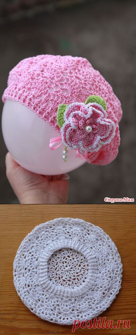Берет веерочками. Автор Гульнара. Мастер класс. - Страна Мам