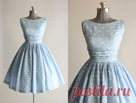 Vintage 1950s Dress / 50s Cotton Dress / от TuesdayRoseVintage