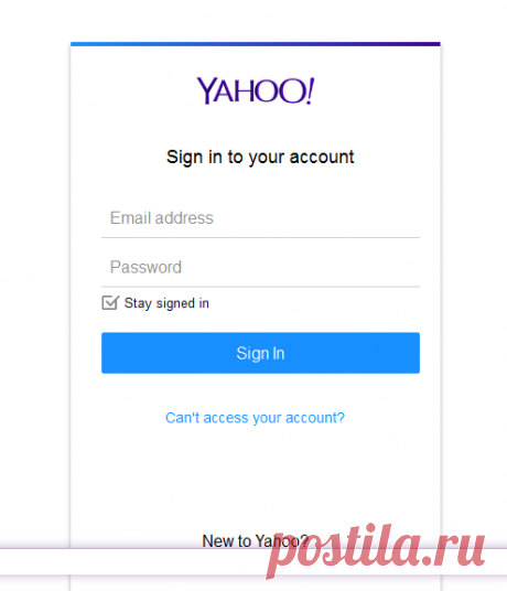 Yahoo - login