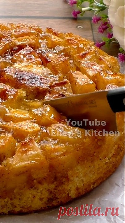Ingredients: (form diameter 20 cm)Eggs - 3 pcsSugar - 75 gramsSalt - a pinchVanilla sugar - 8 gramsButter - 100 gramsFlour - 150 gramsBaking powder - 10 gram...