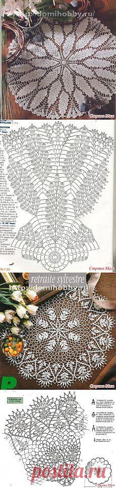 Рукоделие  
Красивые салфетки 3. - Вязание - Страна Мам  |  Pinterest • Всемирный каталог идей