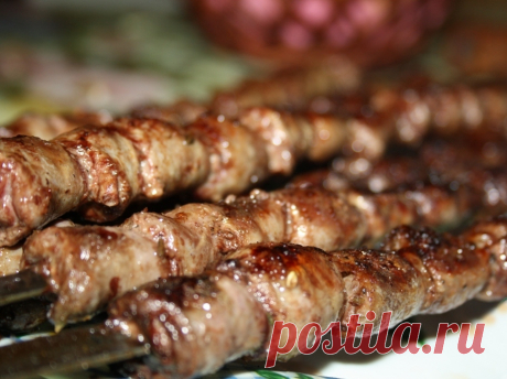 Вкусный шашлык из куриных сердечек
