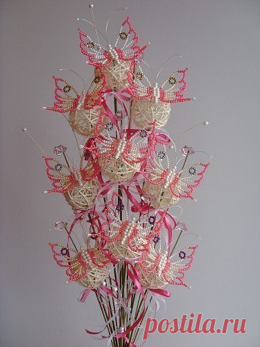 Легкие способы изготовления цветов из бисера — Делаем руками