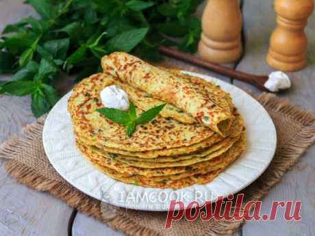 Блины из кабачков с сыром и зеленью
