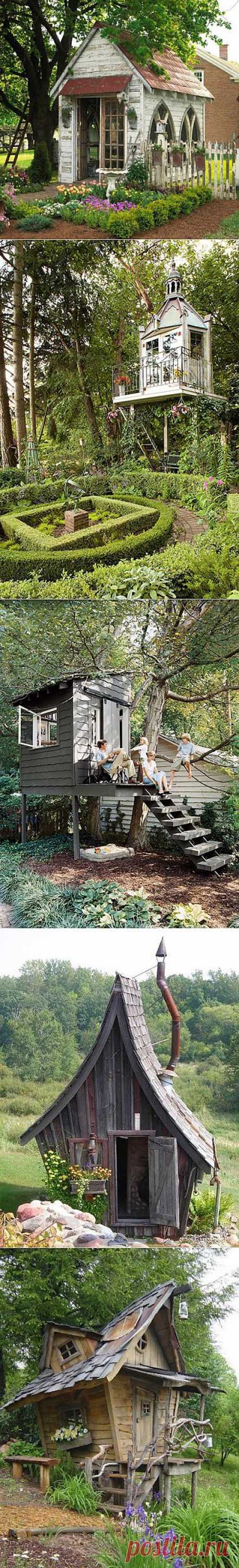 Потрясающие сарайчики для сада / Я - суперпупер