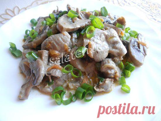 Как приготовить вкусные куриные желудки в сметане