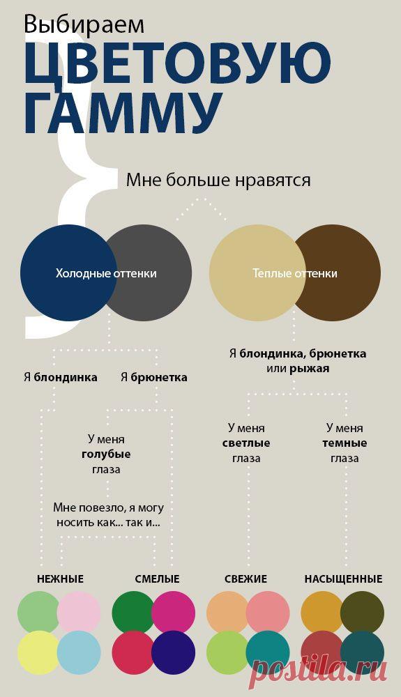 Инфографика - выбор цветовой гаммы
