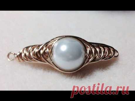 (Tutorial) Herringbone Wire Wrapped Pearl PART 1 (Video 75)