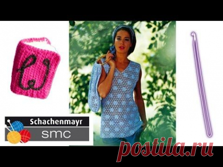 Schachenmayr Blumen Netztop Häkelanleitung Part 1 - © Woolpedia