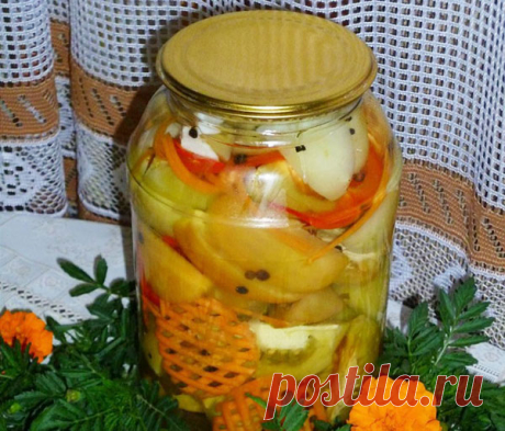 Маринованные зеленые помидоры дольками — Сад Заготовка