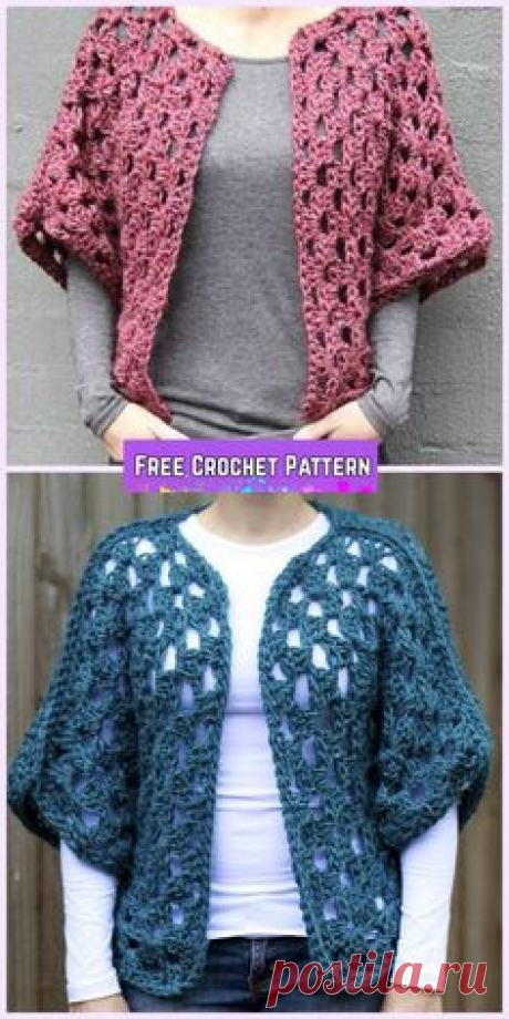 Crochet Granny Shrug Free Patterns for Ladies - Crochet Granny Shrug Free Pattern