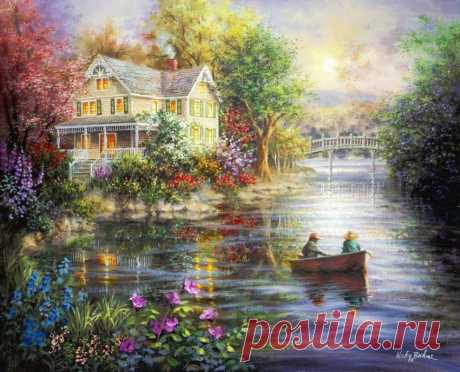 Прекрасные пейзажи американской художницы Nicky Boehme