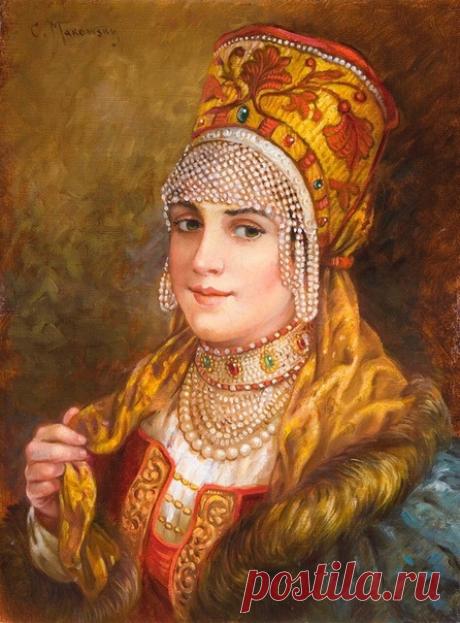 Ах, боярыня, красотою лепа, червлена губами, бровьми союзна... Чего еще не достает русской красавице? Перстней, ожерелий, браслетов? Всякие украшения нашивали русские женщины от крестьянки до царицы, украшая и без того прекрасный облик свой сережками, колечками, монистами и ожерельями. Но более других украшений с образом русской красавицы ассоциируются традиционные головные уборы. Носили их не просто так, да и не только по праздникам. Каждому убору было свое время и свое м...