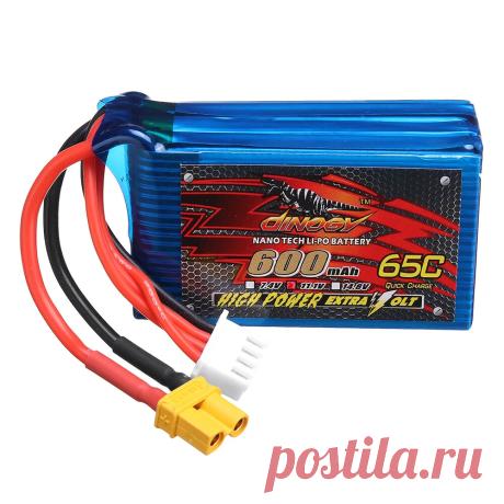 Dinogy 11.1v 600mah 65c 3s lipo battery xt30 plug for rc racing drone Sale - Banggood.com