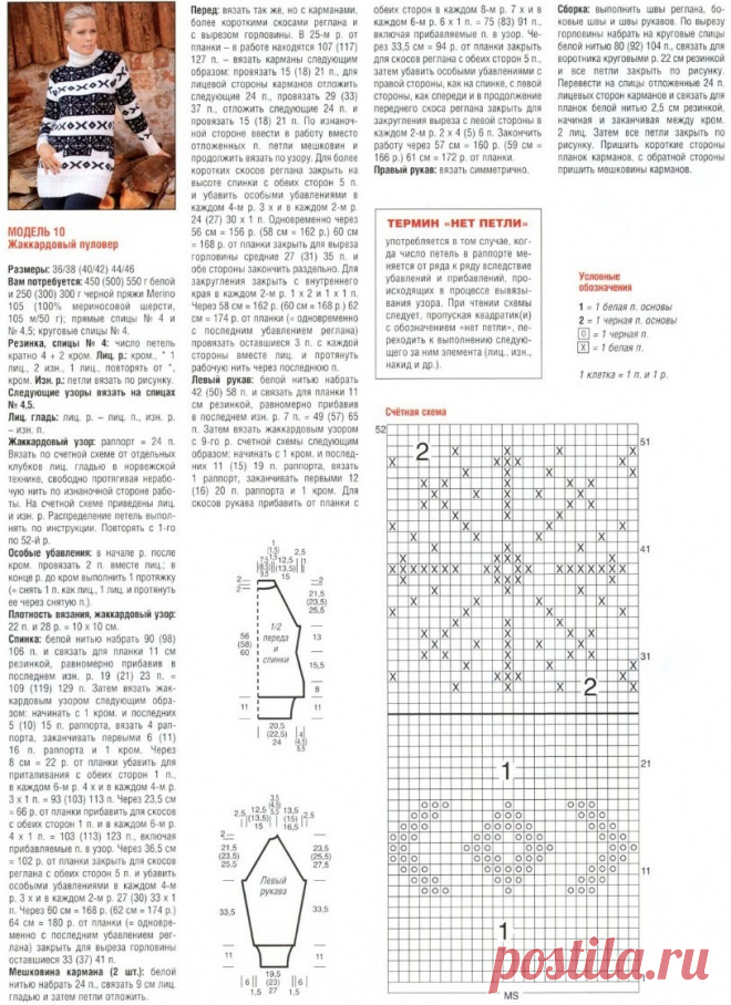 Скандинавский узор, вязание спицами | ХорошоДома