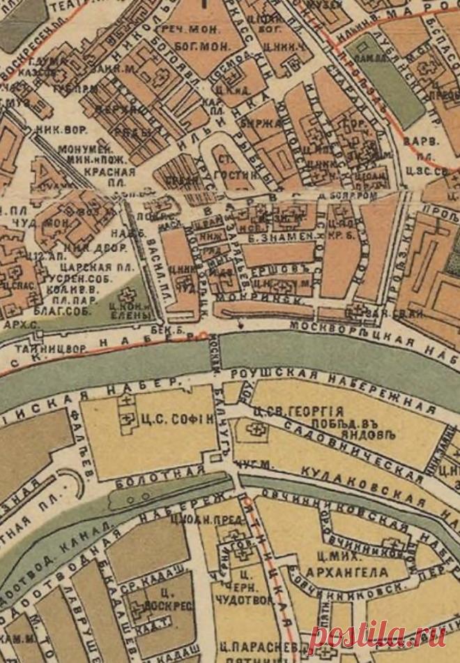 КАРТА СТАРОЙ МОСКВЫ