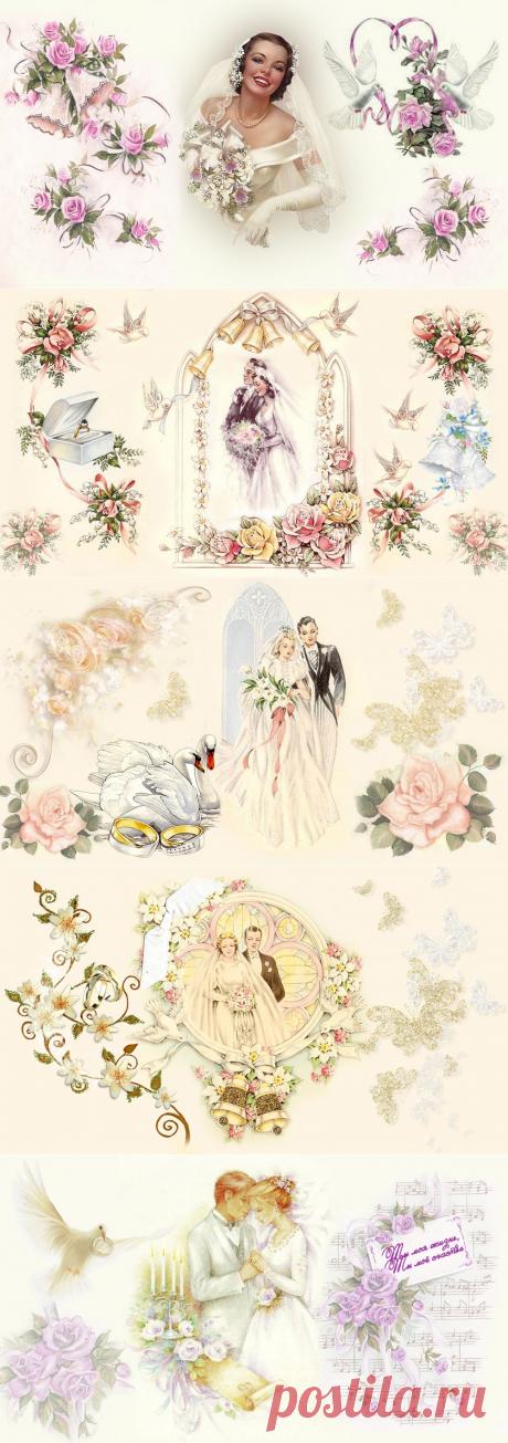 Картинки для декупажа свадебного шампанского..