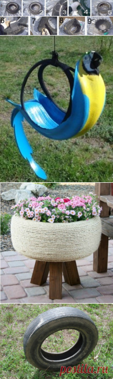 клумбы из шин клумбы из шин вазон из шин на треноге подвесное кашпо попугай из шины подвесное кашпо из шины