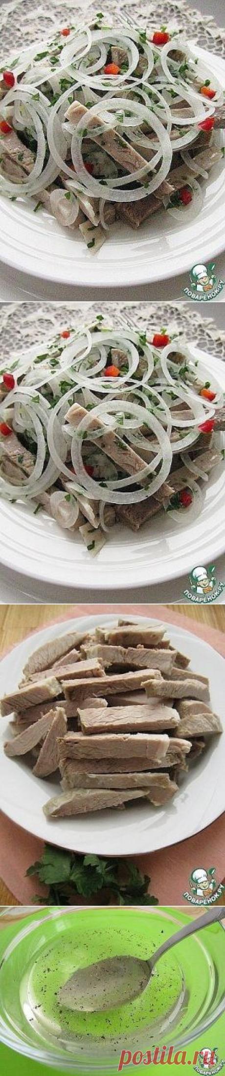 САЛАТ ИЗ МЯСА И ЛУКА        "ДЕРЕВЕНСКИЙ СВАДЕБНЫЙ"