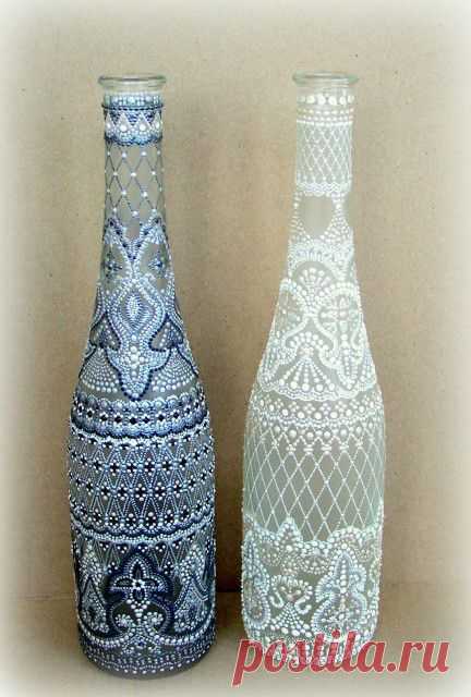 Точечная роспись по шаблону.МК от Юлии Ю..