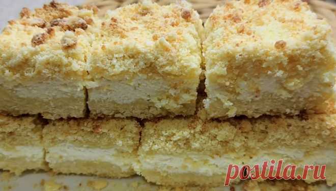 «Готовлю пока закипает чайник»: творожный пирог «Десятиминутка» (легко готовится и продукты бюджетные)