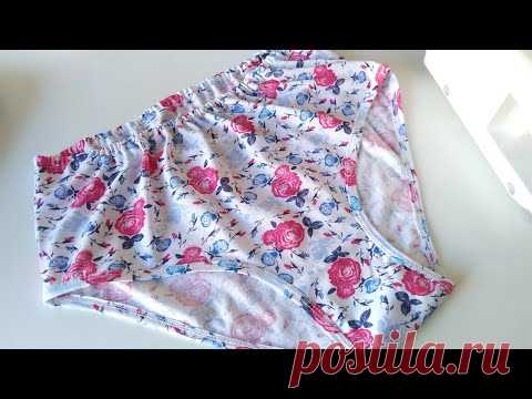 Как шить простые женские трусы. МК+выкройки