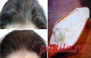 Кокосовое масло с лимоном спасет от седины