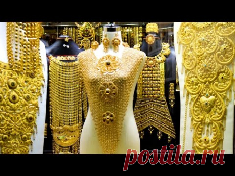 GOLD JEWELLERY, دبي, GOLD MARKET DUBAI, سوق الذهب, GOLD BANGLES, GOLD NECKLACE, GOLD JEWELLERY - YouTube