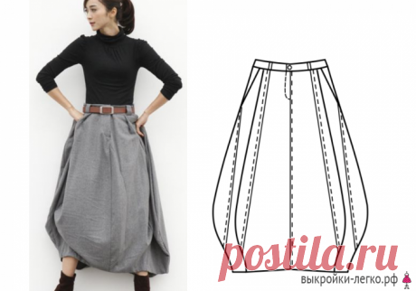Выкройка юбки в стиле бохо: необычная «лепестковая» юбка - медиаплатформа МирТесен