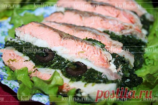 Рыбный рулет со шпинатом – рецепт приготовления с фото от Kulina.Ru