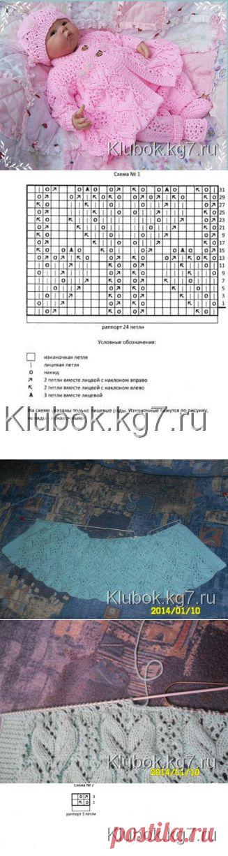 Жакет "Цветочная фантазия" для новорожденной девочки