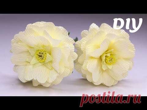Цветы из гофрированной бумаги / Crepe paper flowers / Flores de papel crepé - YouTube

Сегодня покажу как сделать красивый весенний цветок из гофробумаги.