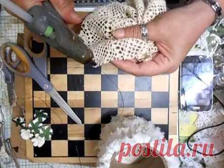 Потрясающая шебби игольница..