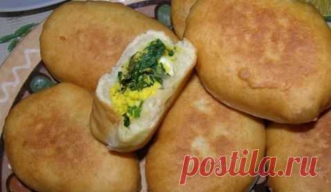 Творожные пирожки с яйцом и зеленью