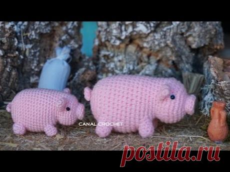 cerdito amigurumi tutorial - YouTube