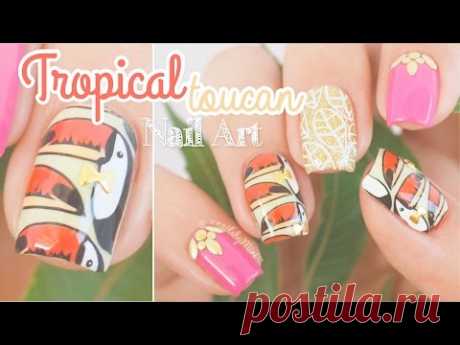 Fun Tropical Nails || using MoYou London "Tropical 05" plate