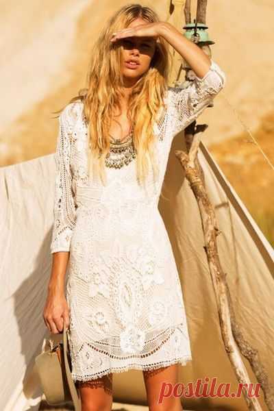 Spell Woodstock Mini Dress – White Bohemian Store