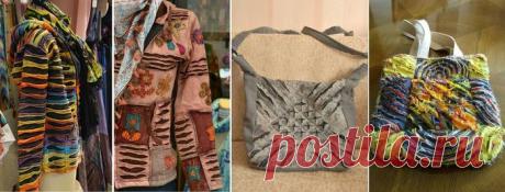 Новая жизнь старой футболки: идеи декора одежды в технике синель