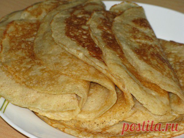 Блины  на опаре  + 5 злаков.
