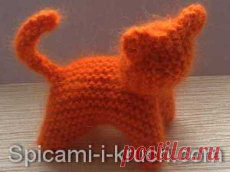 Вальдорфский котик спицами, мастер-класс