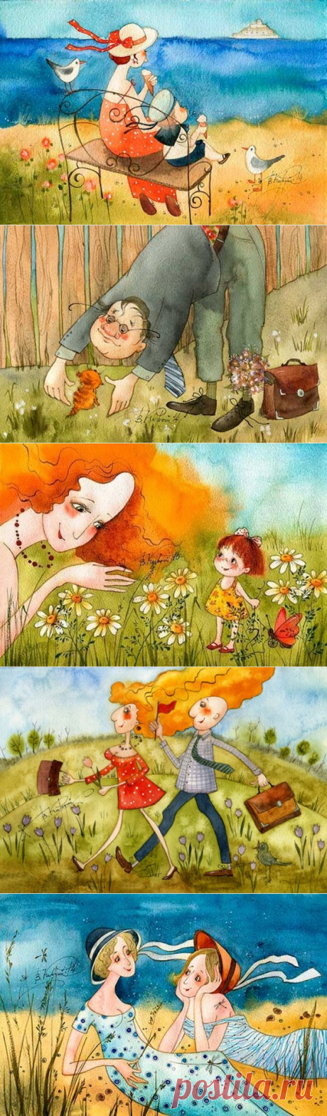 Глоток летнего воздуха в иллюстрациях Виктории Кирдий